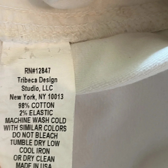 Nili Lotan sz 4 Cropped Military Pant in eggshell white good pre owned condition - Picture 8 of 11